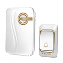 CACAZI Wireless Doorbell Battery-operated Waterproof with 4 Levels Volume Door Chime 200 Meters