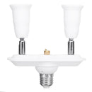 AC100-250V 4A E27 To Two E27 Bulb Adapter Socket Lampholder with ON OFF Chain Switch