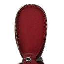 Key Case Genuine Leather Car Smart Key Chain Holder Metal Hook and Keyring Zipper Bag