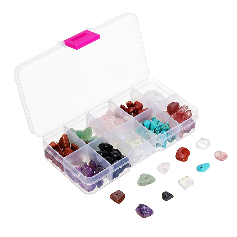 10 Colours 3 Size Natural Quartz Crystal Gem Stone Loose Beads Mineral Healing Gemstone