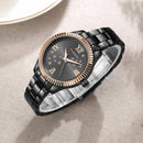 CURREN 9009 Crystal Fashion Style Women Wrist Watch Roman Number Quartz Watches