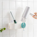 Jordan&Judy Multi-function Plastic Hair Dryer Rack No Drilling Hole Toilet Bathroom Storage Rack