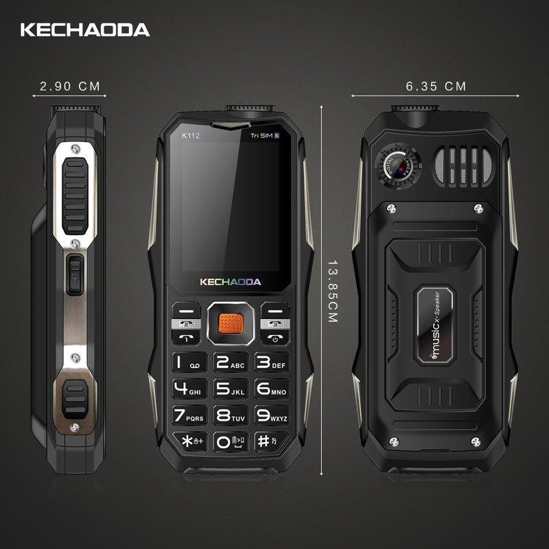 KECHAODA K112 2.4 Inch 3200mAh Power Bank With FM Flashlight Dual Camera 3 SIM Card 3 Standby Feature Phone