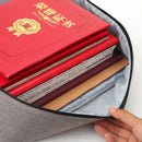 Document storage bag multi-layer large capacity family password lock file box multi-function file bag passport clip finishing package