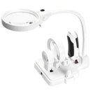 Multi-functional 3 Lens 2.5X 5X 16X Desktop Welding LED Magnifier