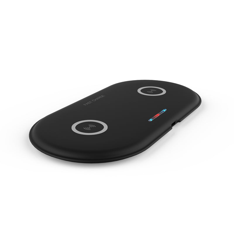 2 in 1 Wireless Fast Car Charger Pad 20W Quick Charging For iPhone8/ Xs Max Etc