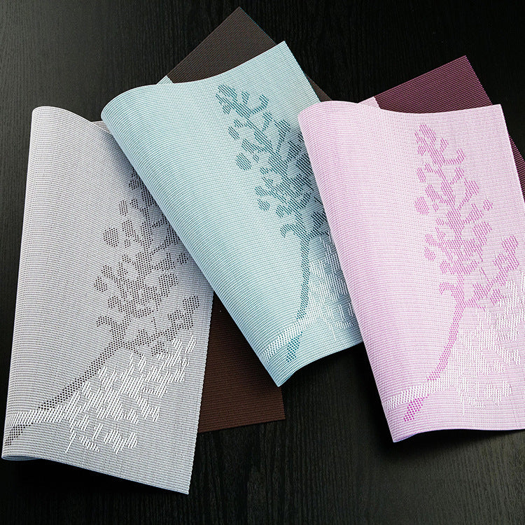 KCASA Placemat Fashion Pvc Dining Table Mat Disc Pads Bowl Pad Coasters Waterproof Table Cloth Pad S