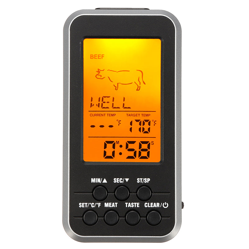 Digital LCD Wireless Remote Thermometer For Meat BBQ Grill Kitchen Oven Food BBQ Thermometer