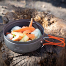 Naturehike 1.6L Folding Whistling Pot Pan With Silicone Lid Camping Picnic Tableware