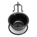 Stainless Steel Shaving Brush Razor Stand Holder and Shaving Bowl/ Mug Set