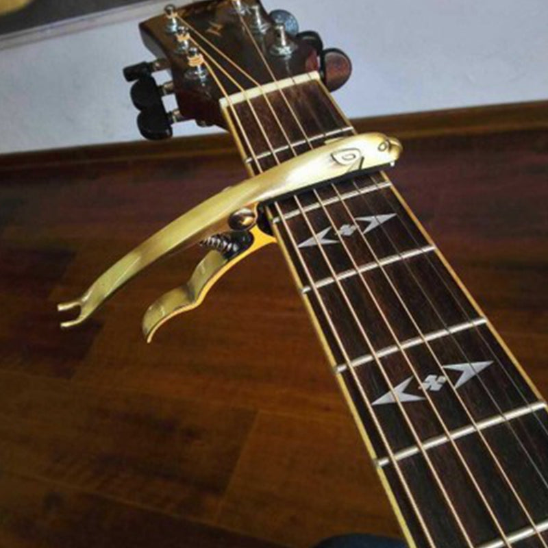 Huidear B12 Zinc Alloy Quick Change Key Capo Guitar Capo for Acoustic Electric Guitar Ukulele