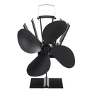 1100rpm Heat Powered Stove Fan Low Noise Wood Log Burner Fireplace Eco Friendly Fan No Battery No Electricity