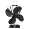 1100rpm Heat Powered Stove Fan Low Noise Wood Log Burner Fireplace Eco Friendly Fan No Battery No Electricity