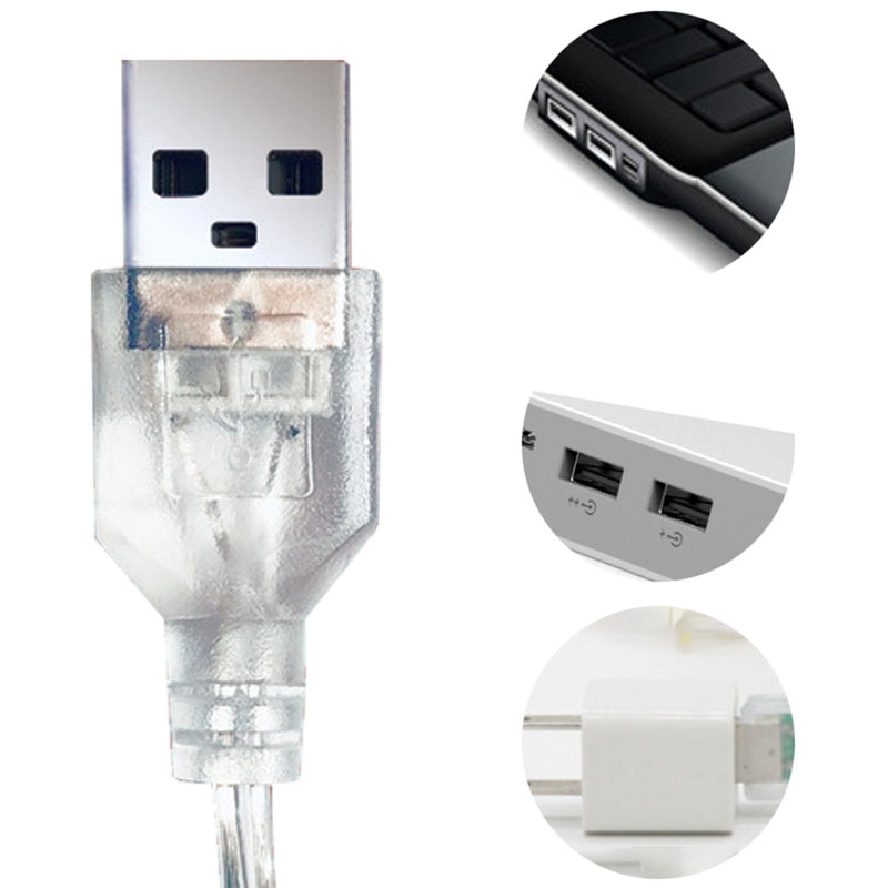 USB Warm White Multicolor 8 Modes 3D Tear Of Rupert LED Hanging Curtain String Light Windows Wall Lamp