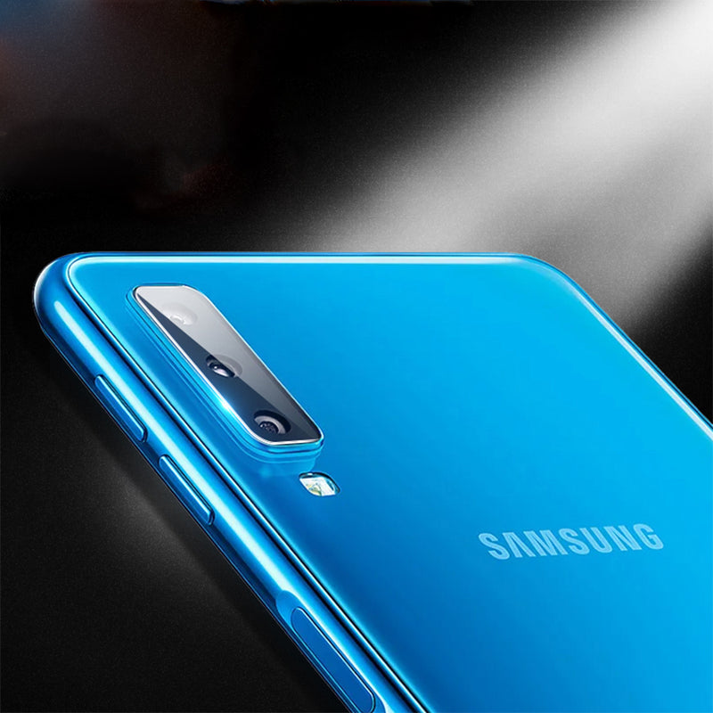 2 Packs Bakeey 2.5D Curved Edge Tempered Glass Rear Back Camera Lens Protector For Samsung Galaxy A7 2018