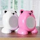 350W Mini Electric Heater Fan Heater Cartoon Bear Shape Handheld Heater Office Home Warmer Fan