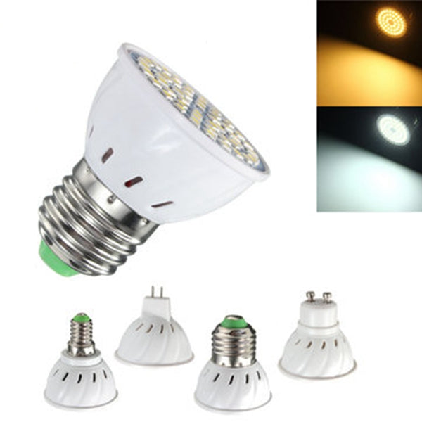 E27 E14 GU10 MR16 3.5W 24 SMD 5050 LED Pure White Warm White Spotlightt Bulb AC110V AC220V