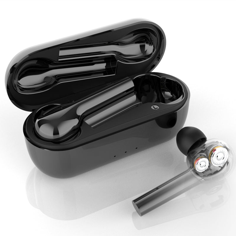 Bakeey W8 TWS bluetooth 5.0 Earphone HiFi Dual Dynamic Drivers Stereo Smart Touch Headphone with Mic