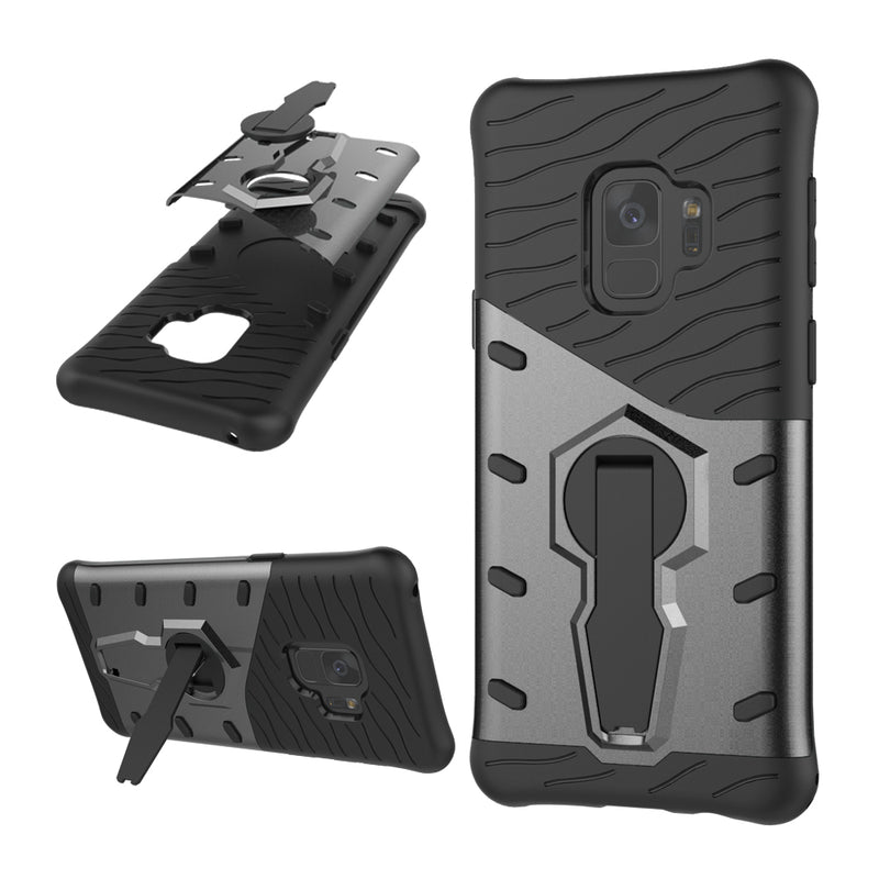 Bakeey Armor Rotating Kickstand PC TPU Protective Case for Samsung Galaxy S9