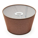 Cotton Textured Fabric PVC Linen Shade Desk Ceiling Lampshade 255*190*155mm