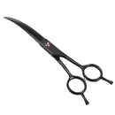7" Professional Stainless Steel Pet Dog Grooming Scissors Curved Haircut Shears
