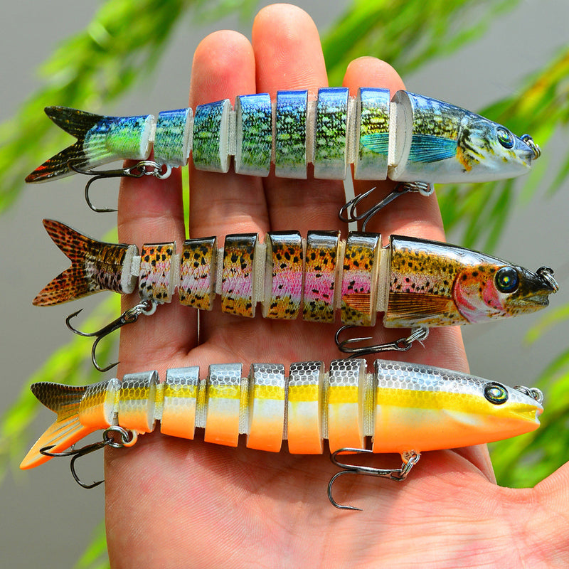 Proberos 1PC 135mm 19g Multi Hard Bait Sea Fishing Lure 4D Fish Lures With 2 Hooks