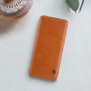 For OnePlus 7T Pro Case NILLKIN Qin Series Vintage Flip Card Slot Holder PC Bumper PU Leather Protective Case