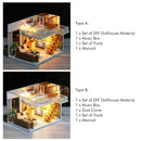 DIY Doll House Furnitures Miniature Doll house Dust Cover Wooden Dollhouse Light House For Dolls Handmade Toys For Children