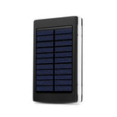 10000mAh Portable Solar Mobile Power Bank USB Panel Outdoor Travel Emergency Charger