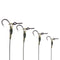 ZANLURE CR-G001 2PCS High Carbon Steel Fishing Hook All Freshwater Lead Clips Barbed Carp Fishing