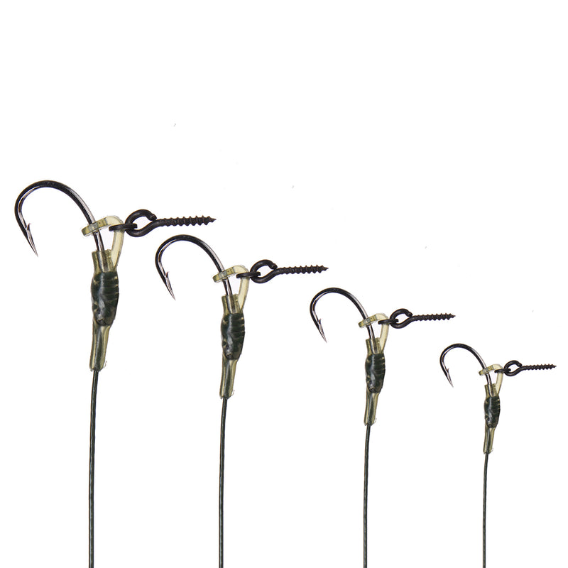 ZANLURE CR-G001 2PCS High Carbon Steel Fishing Hook All Freshwater Lead Clips Barbed Carp Fishing
