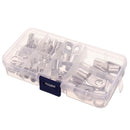 60Pcs Silver SC Bare Terminals lug Tinned Copper Tube Lug Ring Seal Battery Wire Connector Bare Cable Crimped/Soldered Terminal Kit