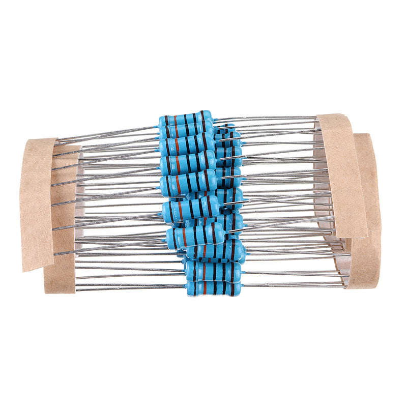 50pcs 1W Metal Film Resistor 1% 100K ohm