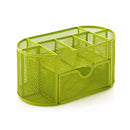 Honana HN-B26 Mesh Desk Organizer Oval Desktop Storage Box Pencil Stationary Holder