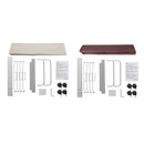 Multifunction Mobile Double Bag Compact Laundry Hamper Sorter Cart Clothes Storage Bag
