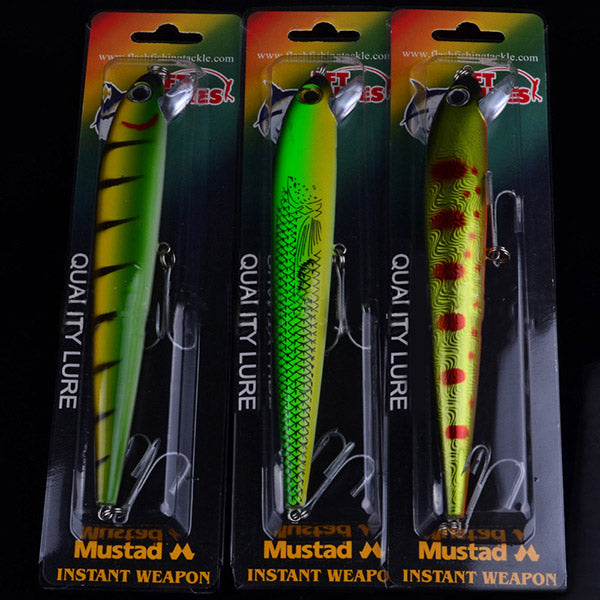 ZANLURE 5Pcs 17.6cm 30g Minnow Bionic Bait Hard Plastic Bait Fishing Lure With 2 Hooks