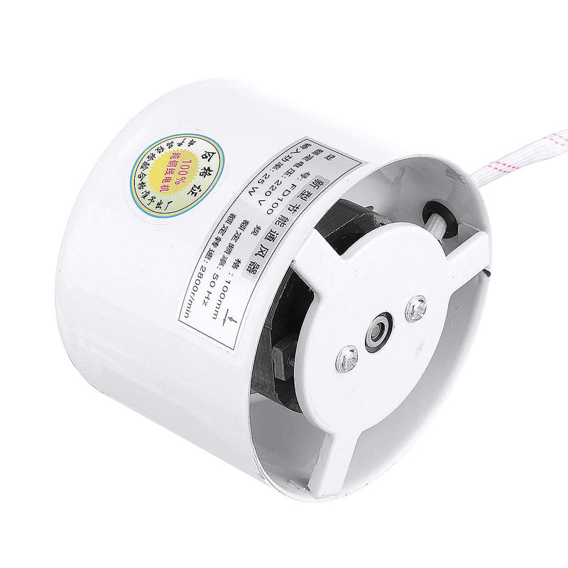 VADIV 4 Inch 100mm High-speed Mute Inline Metal Duct Fan Hydroponic Extractor Ventilation Booster Air Exhaust Blower