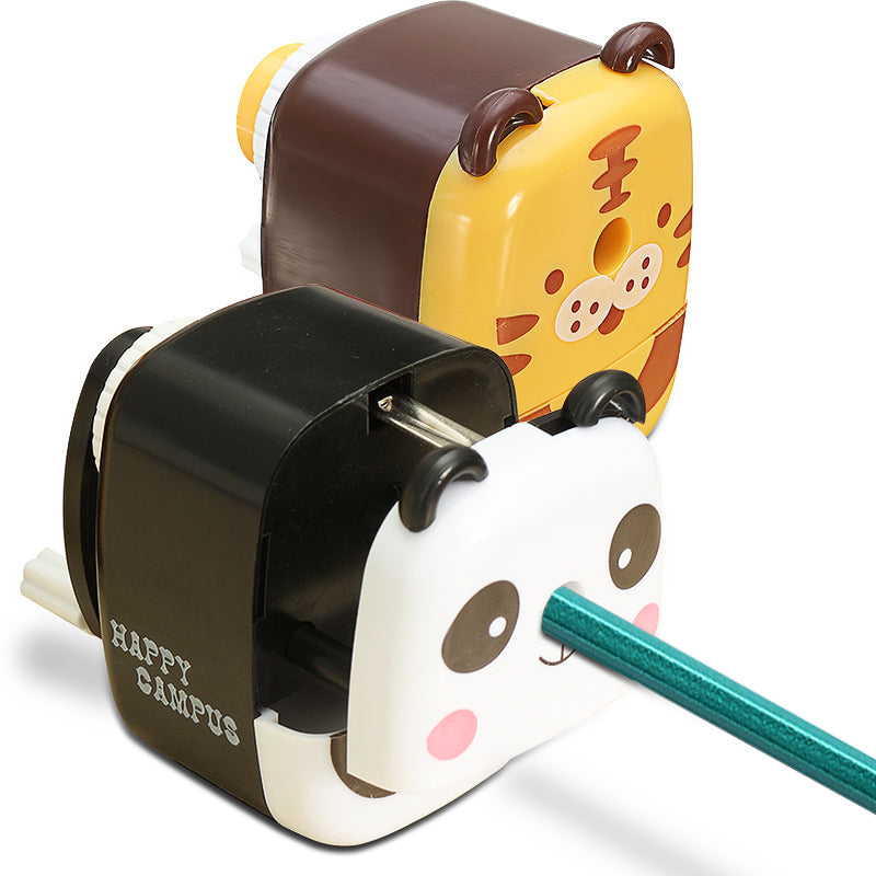 Practical Tiger Panda Animal Shaped Mini Manual Pencil Sharpener Gifts For Students Childrens