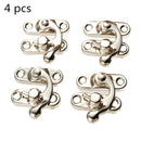 4 pcs Buckle Dark Wooden Box  Accessories Buckle Snap Shackle Buckle Box  lock