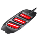 Pair Red LED Car Rear Bumper Tail Brake Light Lamp for Honda Civic Sedan 2016-2018
