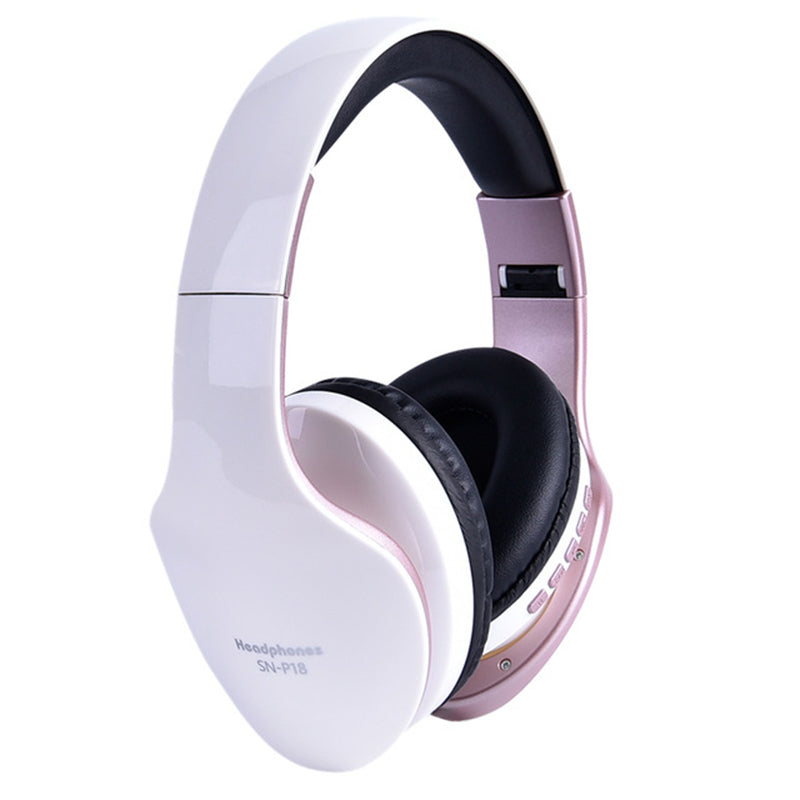 Bakeey SN-P18 Wireless bluetooth Headphone Foldable Stereo Handsfree 3.5mm Audio TF Card Headset with Mic