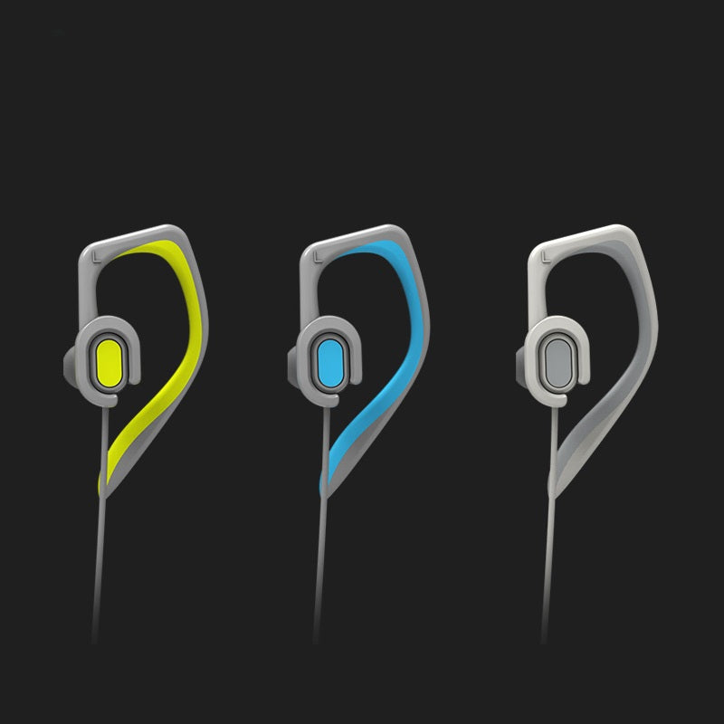 Rock Space Y7 Stereo Sports Earphone 3.5mm Wired Control Waterproof Ear Hook Headphone with Mic