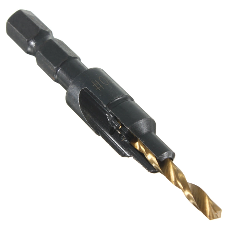 5pcs HSS Countersink Drill Bit Set #5 #6 #8 #10 #12 Woodworking Counter Bore Screw Tool