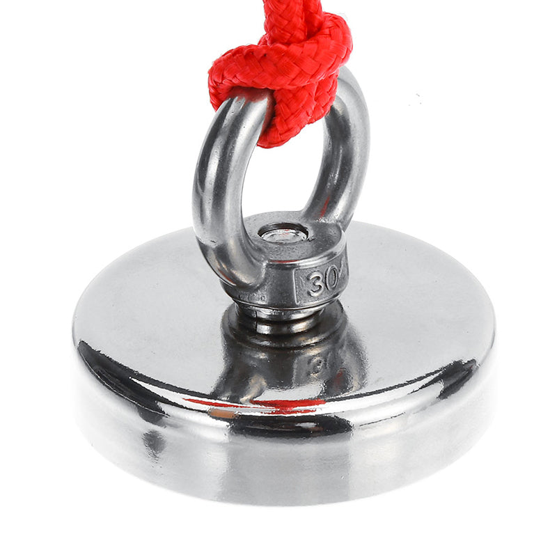 D32mm 50KG Neodymium Recovery Magnet Metal Treasure Magnet Sea Fishing Hunting Salvage Tool