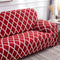 1/2/3/4 Seater Red Elastic Sofa Chair Covers Slipcover Settee Stretch Floral Couch Protector