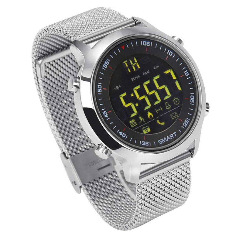 EX18 SMS Reminder Pedometer Chronograph Multifunction Luminous IP67 Fashion Sport bluetooth Watch