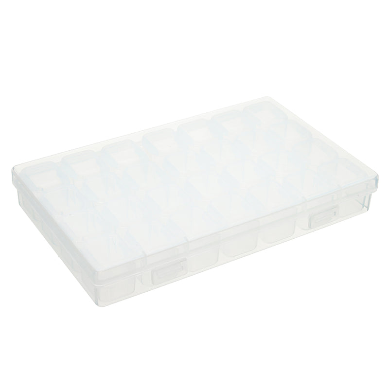 28 Compartment Nail Art Tools Jewelry Parts Storage Box Case Makeup Organizer