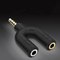 CHOSEAL QS3503A U - type 3.5mm Male to Female 2 in 1 Audio Adapter Earphone Cable Splitter