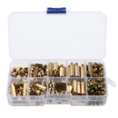 Suleve M4BH2 180Pcs M4 Male-Female Brass Hex Column Standoff Support Spacer Pillar for PCB Board