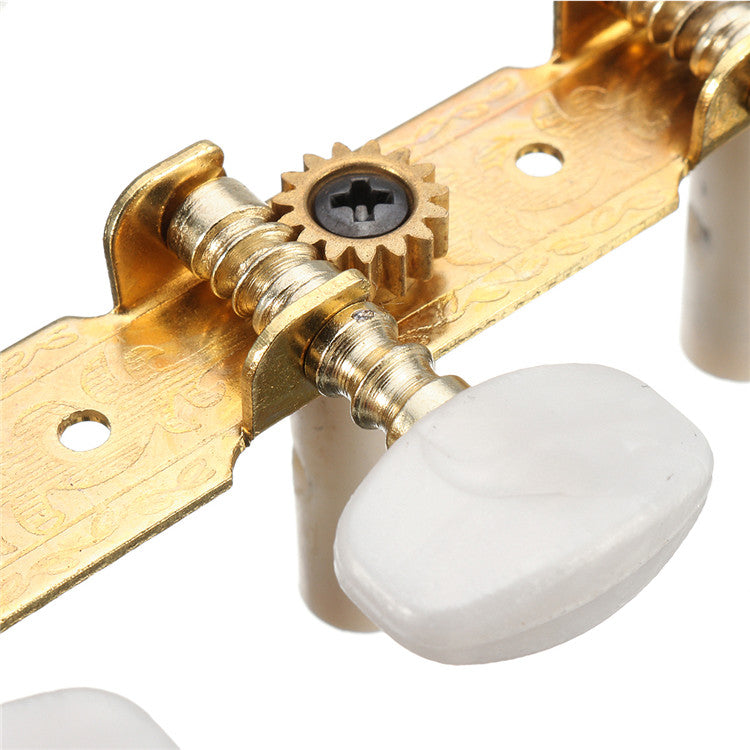 2Pcs Acoustic Guitar String Tuning Pegs Keys Machine Heads Tuners Color Gold
